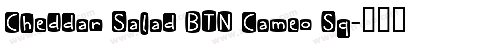 Cheddar Salad BTN Cameo Sq字体转换